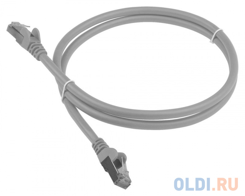 Патч-корд RJ45 - RJ45, 4 пары, FTP, категория 6, 1.5 м, серый, LSZH, LANMASTER LAN-PC45/S6-1.5-GY