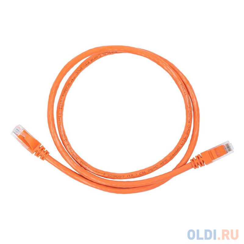 Патч-корд ACD-LPU6Z-10O [ACD-LPU6Z-10O] Cat6 UTP 26AWG 4Pair, CU, LSZH, Оранжевый, 1м