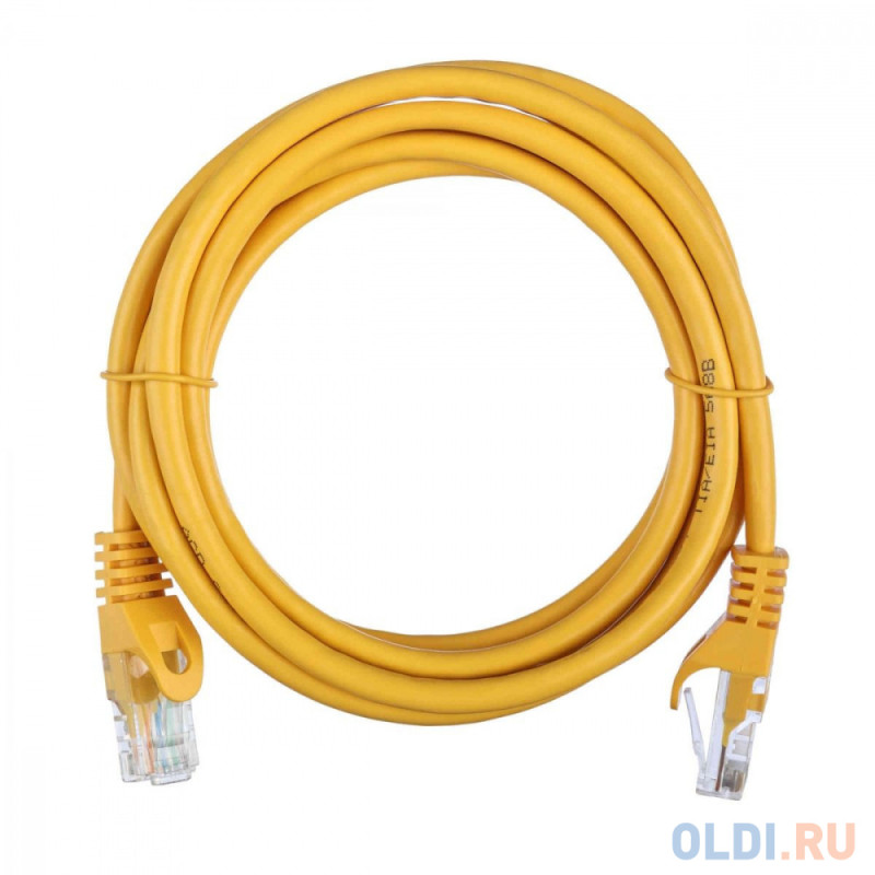 Патч-корд ACD-LPU5E-20Y [ACD-LPU5E-20Y] Cat5e UTP 24AWG 4Pair, 7/0.18мм CCA Желтый,2.0м, (741524)