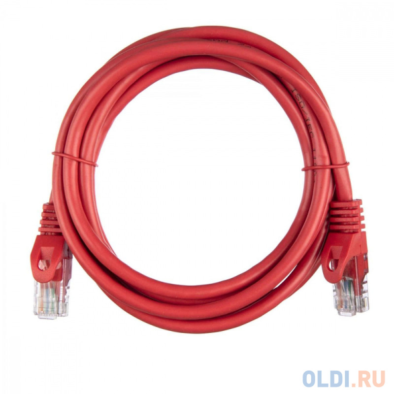 Патч-корд ACD-LPU5E-20R [ACD-LPU5E-20R] Cat5e UTP 24AWG 4Pair, 7/0.18мм CCA Красный, 2.0м, (741531)