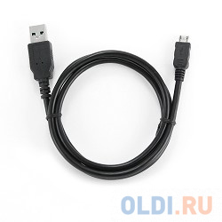 Кабель microUSB 1м Bion BNCC-mUSB2D-1M круглый черный