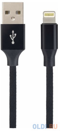 PERFEO Кабель для iPhone, USB - 8 PIN (Lightning), черный, длина 2 м., бокс (I4317)