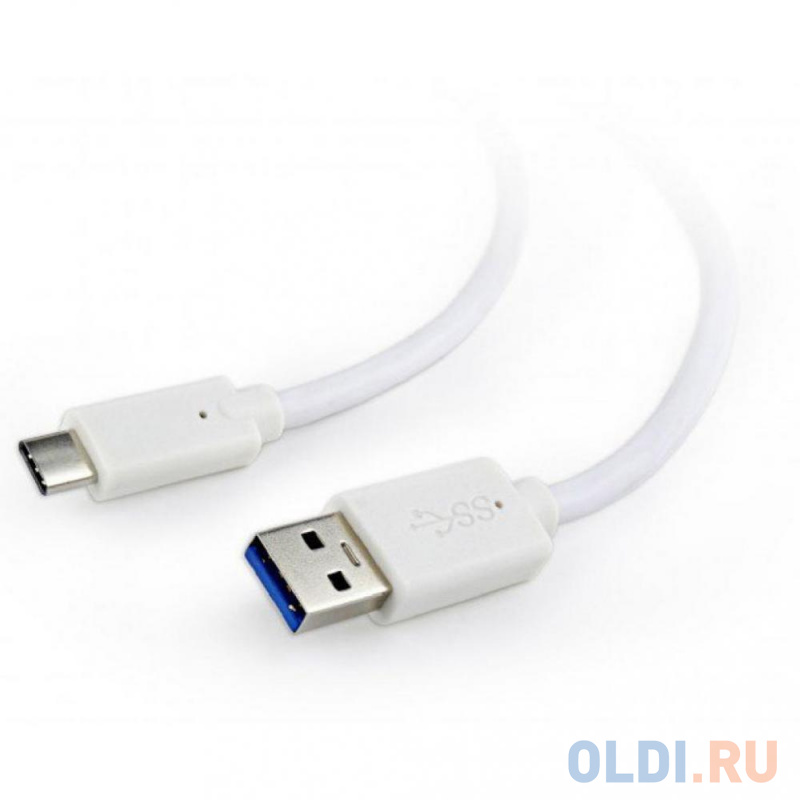 Кабель Type-C USB 3.0 1м Bion BNCCP-USB3-AMCM-1M-W круглый белый