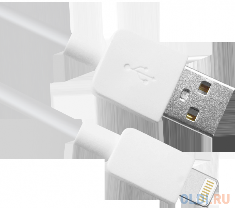 USB кабель ACH02-01L AM-Lightning, белый, 1m, пакет