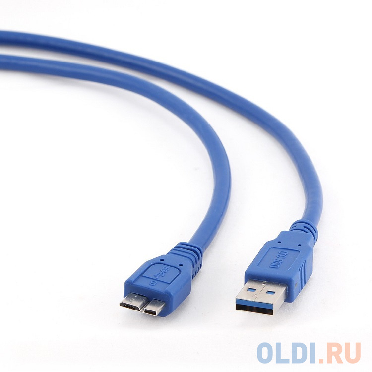 Кабель USB3.0 Pro AM/MicroBM  0,3m  Blue,"Gembird/Cablexpert"