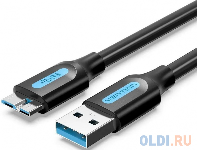 Кабель Micro-B USB 3.0 2м Vention COPBH круглый черный