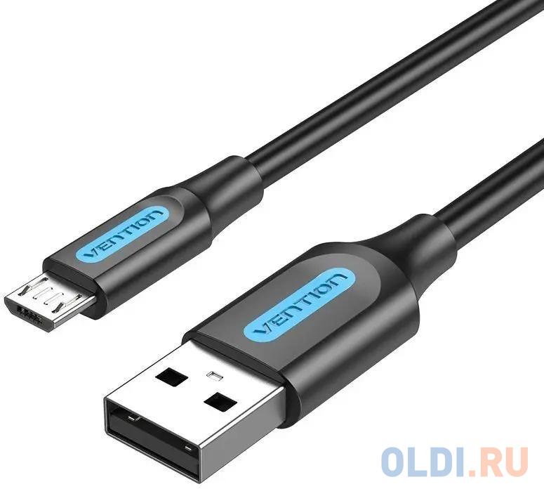 Кабель Vention USB 2.0 AM/micro B 5pin - 1.5м Черный