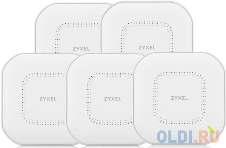 ZYXEL WAX610D (Pack of 5 pcs) NebulaFlex Pro Hybrid Access Point, WiFi 6, 802.11a / b / g / n / ac / ax (2.4 and 5 GHz), MU-MIMO, 4x4 dual-pattern ant