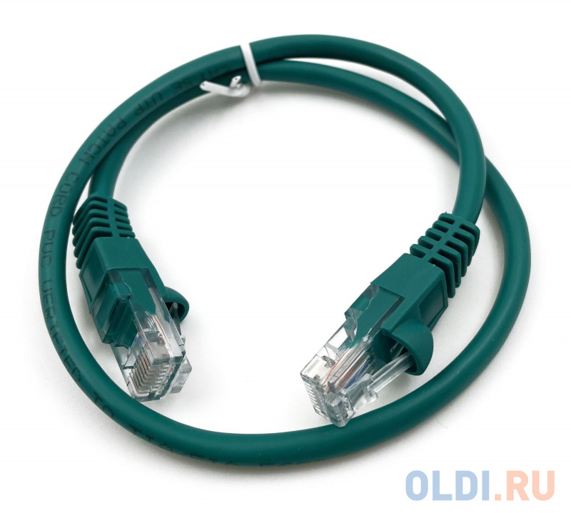 Патч-корд Buro UTP 4 пары cat5E CCA molded 0.5м зеленый RJ-45 (m)-RJ-45 (m)