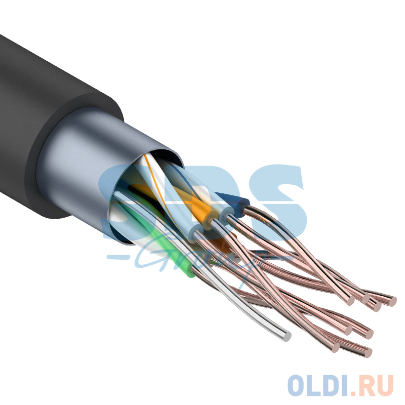 Кабель FTP  4PR  24AWG  CAT5e  305м  OUTDOOR  REXANT (В коробке)