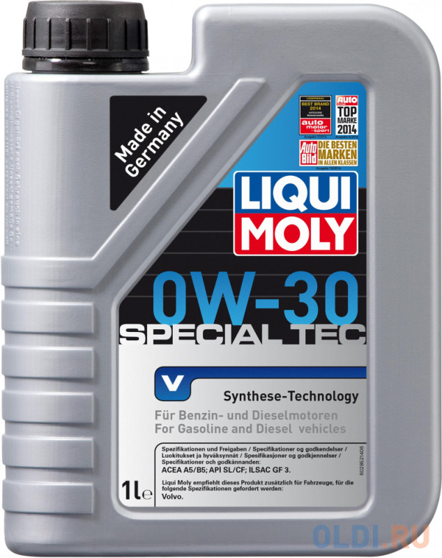 НС-синтетическое моторное масло LiquiMoly Special Tec V 0W30 1 л 2852