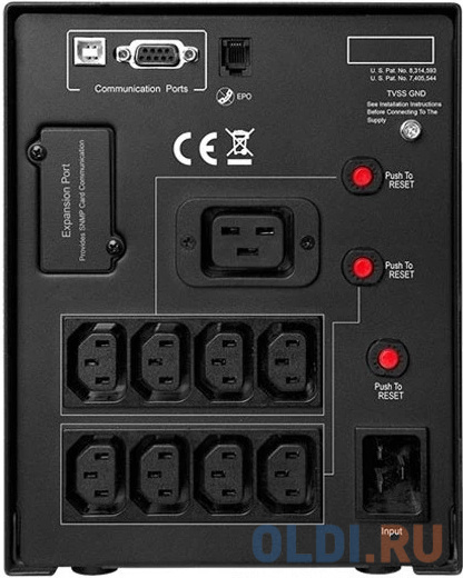 ИБП CyberPower PR3000ELCDSL 3000VA/2700W USB/RS-232/EPO/SNMPslot/RJ11/45 (9 IEC)