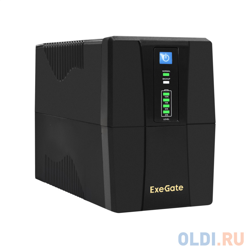 Exegate EP285472RUS ИБП ExeGate Power Back BNB-850.LED.AVR.C13.RJ.USB <850VA/480W, LED, AVR,4*IEC-C13, RJ45/11, USB, Black>