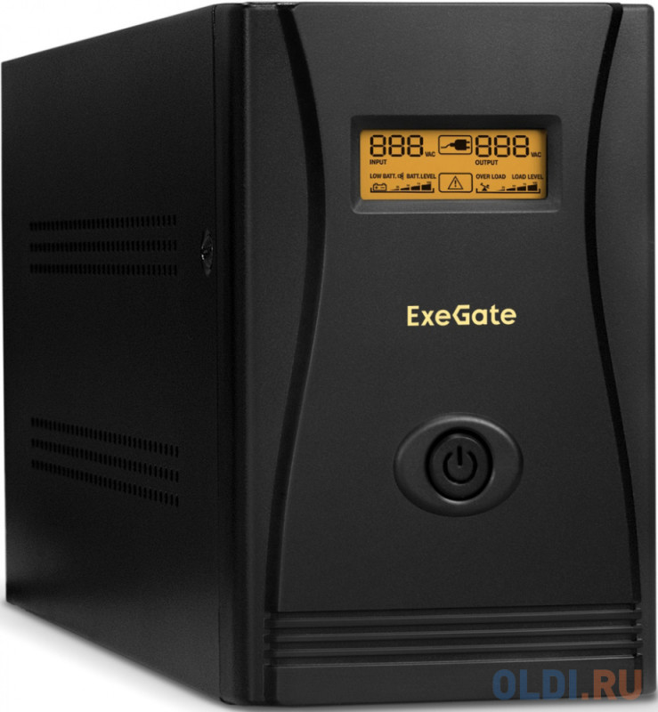 Exegate EP285531RUS ИБП ExeGate SpecialPro Smart LLB-2200.LCD.AVR.EURO.RJ.USB <2200VA/1300W, LCD, AVR, 4 евророзетки, RJ45/11, USB, Black>