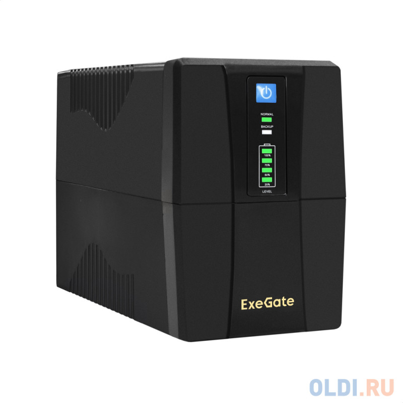 Exegate EP285473RUS ИБП ExeGate Power Back BNB-850.LED.AVR.C13.RJ <850VA/480W, LED, AVR,4*IEC-C13, RJ45/11, Black>