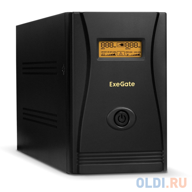 Exegate EP285517RUS ИБП ExeGate SpecialPro Smart LLB-2000.LCD.AVR.C13.RJ.USB <2000VA/1200W, LCD, AVR, 6*IEC-C13, RJ45/11, USB, Black>