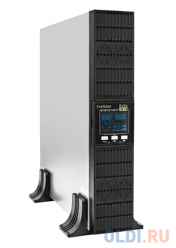 Exegate EP285648RUS ИБП On-line ExeGate PowerExpert ULS-3000.LCD.AVR.C13.USB.RS232.SNMP.2U <3000VA/3000W, On-Line, PF=1, LCD, 6*IEC-C13, RS232, USB