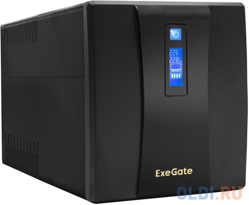 ИБП Exegate ULB-1500 LCD 900Вт 1500ВА черный EP212520RUS