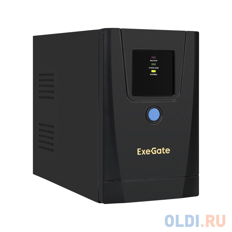 ИБП ExeGate SpecialPro UNB-650.LED.AVR.1SH.2C13.RJ.USB <650VA/360W, LED, AVR,1*Schuko+2*C13, RJ45/11,USB, металлический корпус, Black>