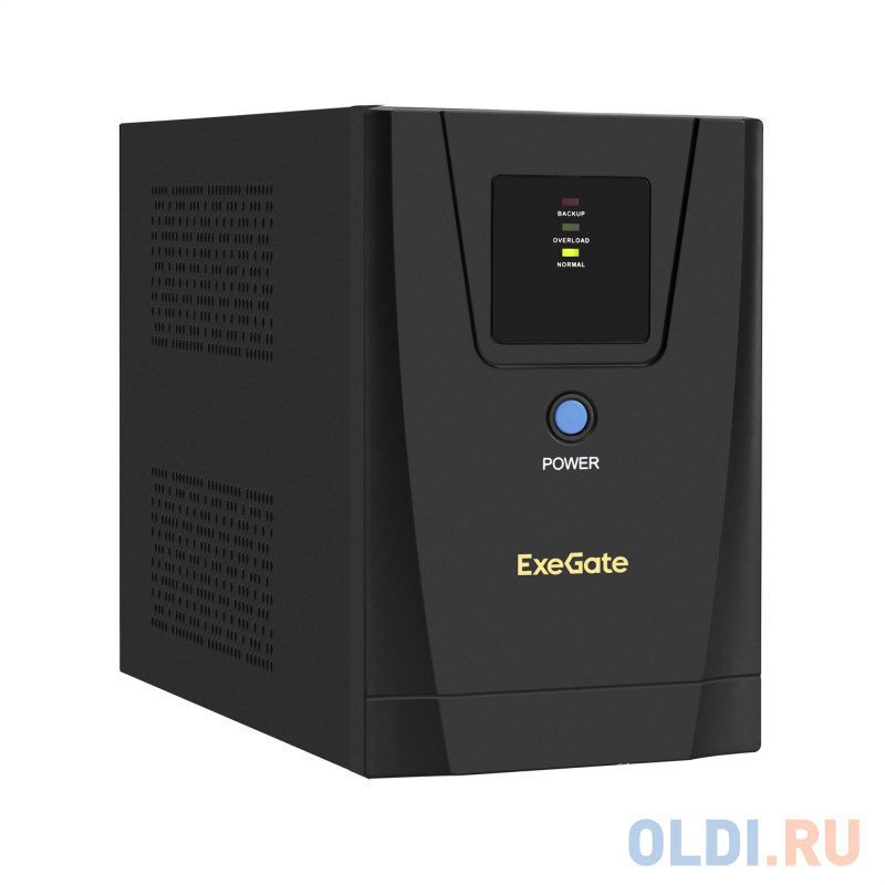 ИБП ExeGate SpecialPro UNB-1600.LED.AVR.2SH.3C13 <1600VA/950W, LED, AVR, 2*Schuko+3*C13, съемн.кабель, металлический корпус, Black>