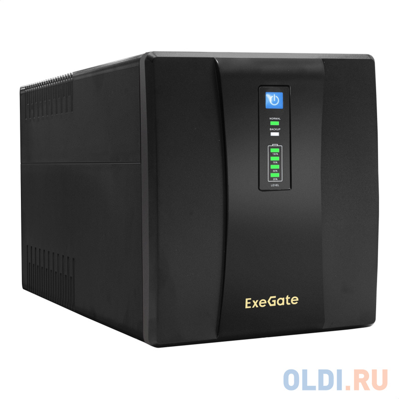 ИБП ExeGate SpecialPro UNB-1500.LED.AVR.4SH.USB <1500VA/950W, LED, AVR, 4*Schuko, USB, Black>