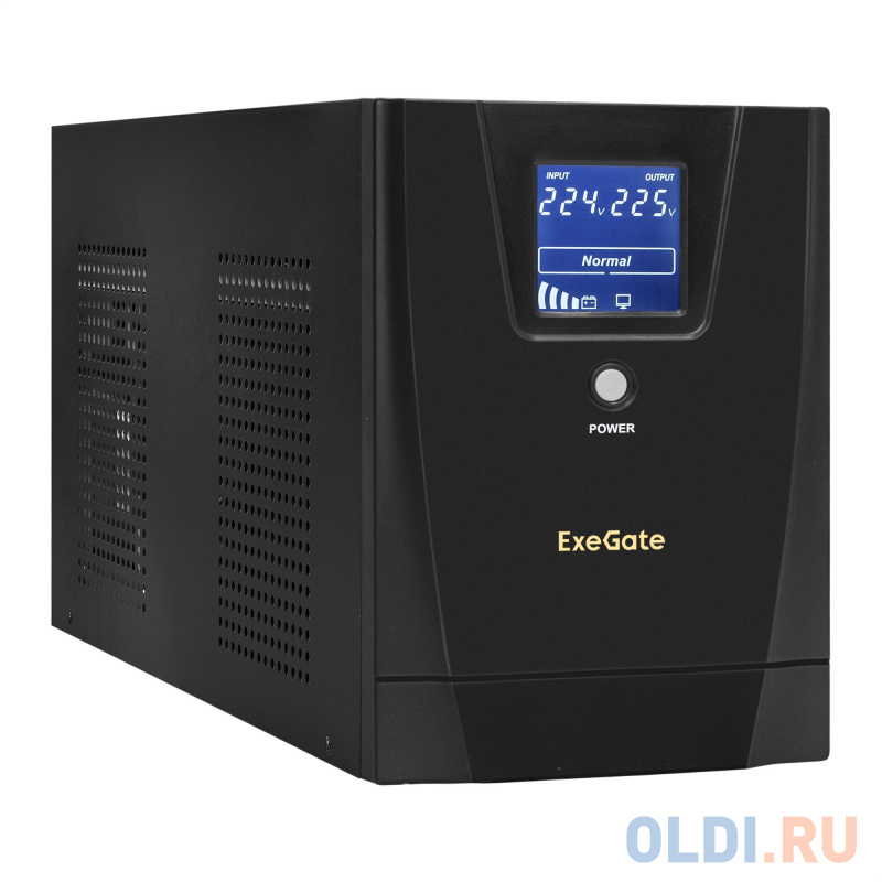 ИБП ExeGate SpecialPro Smart LLB-3000.LCD.AVR.2SH.4C13.RJ.USB <3000VA/1800W, LCD, AVR,2*Schuko+4*C13,RJ45/11,USB, металлический корпус, Black>