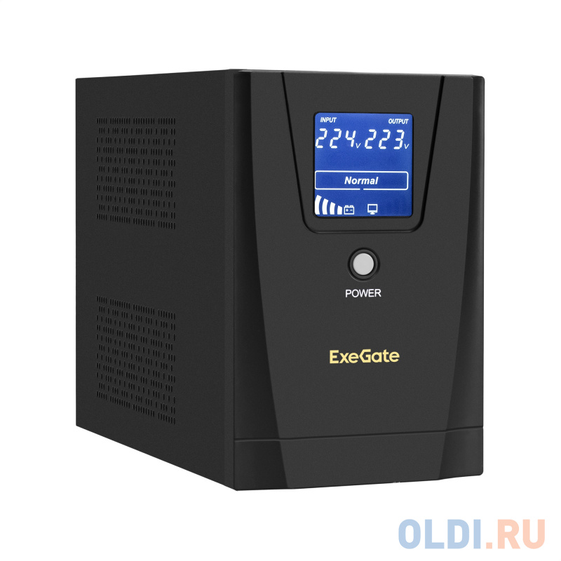 ИБП ExeGate SpecialPro Smart LLB-1200.LCD.AVR.2SH.3C13 <1200VA/750W, LCD, AVR, 2*Schuko+3*C13, съемн.кабель, металлический корпус, Black>