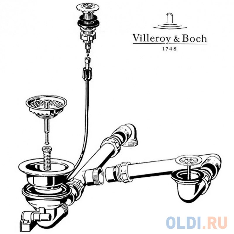 Аксессуары и запчасти для моек Villeroy& Bosch 82150061 пластик/металл