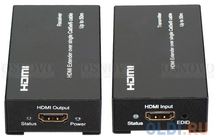 Комплект для передачи HDMI-сигналов Osnovo TA-Hi/1+RA-Hi/1