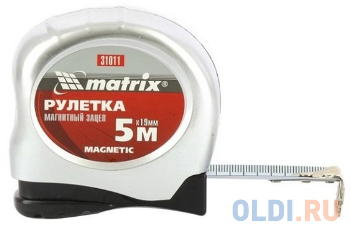 Рулетка MATRIX 31011  magnetic 5мх19мм магнитный зацеп