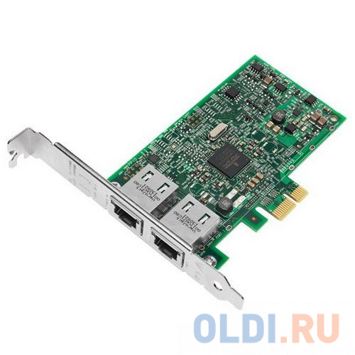 Сетевая карта Broadcom 5720 Network Adapter, 2x1GbE (RJ-45), TOE and iSCSI Offload, PCIE x4, Full Height and LowProfile