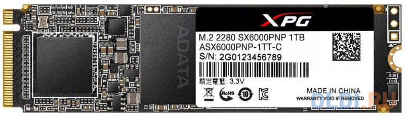 SSD накопитель A-Data XPG SX6000 Pro 1 Tb PCI-E 3.0 x4