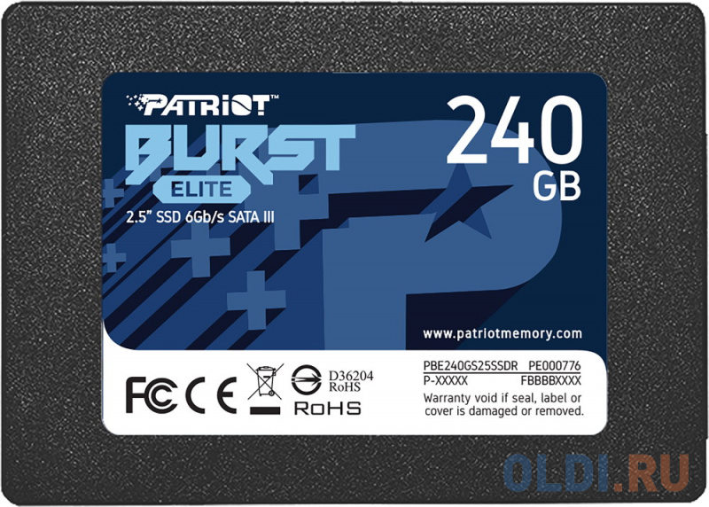 SSD накопитель Patriot Burst Elite 240 Gb SATA-III