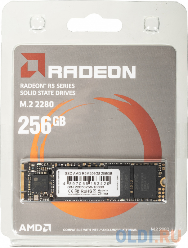 SSD накопитель AMD Radeon R5 Series 256 Gb SATA-III