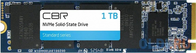 CBR SSD-001TB-M.2-ST22, Внутренний SSD-накопитель, серия "Standard", 1024 GB, M.2 2280, PCIe 3.0 x4, NVMe 1.3, Phison PS5013-E13T, 3D TLC NA