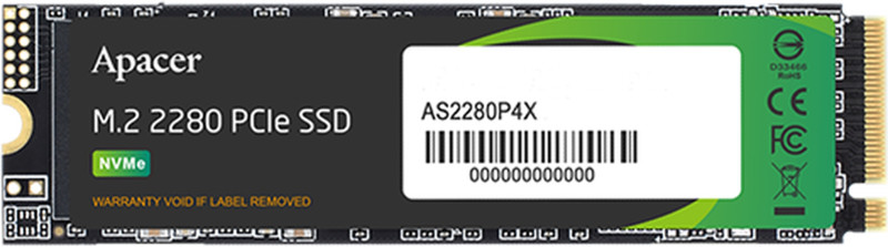 SSD накопитель Apacer AS2280P4 1 Tb PCI-E 3.0 x4 AP1TBAS2280P4X-1