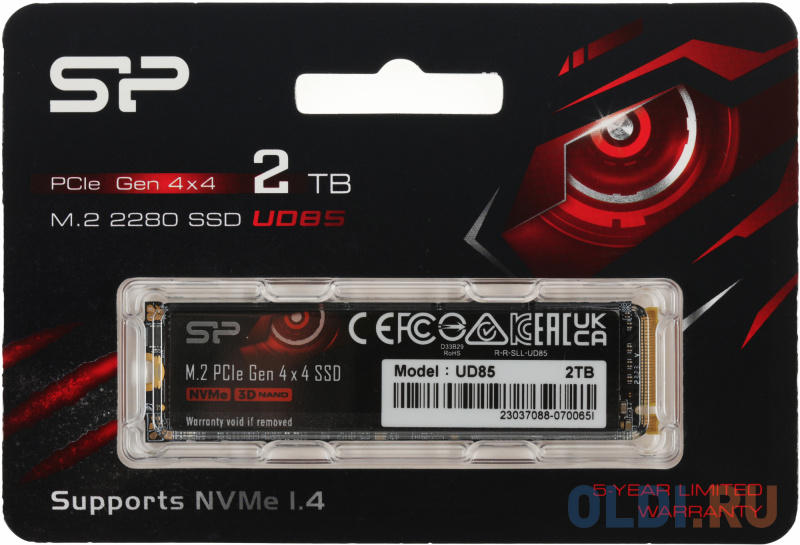 SSD накопитель Silicon Power M-Series UD85 2 Tb PCI-E 4.0 х4