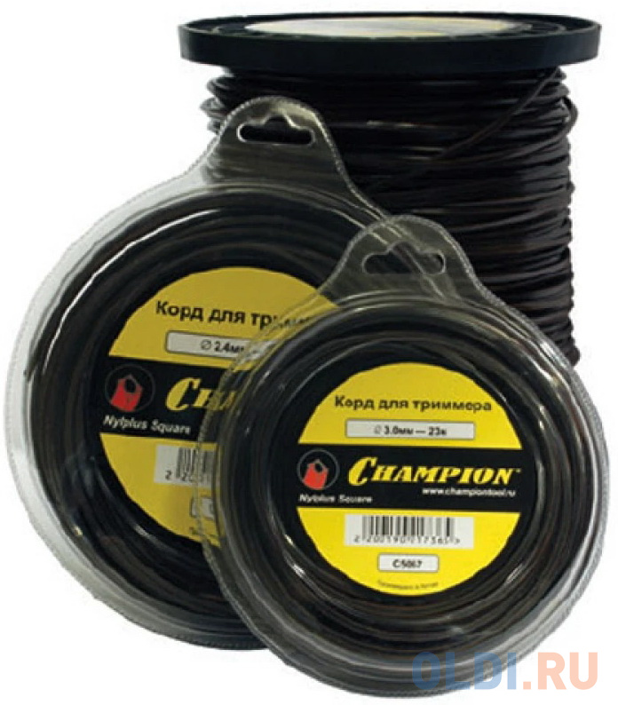 CHAMPION Корд трим.  Nylplus Square 2.4мм* 15м (квадрат) C5065 Корды