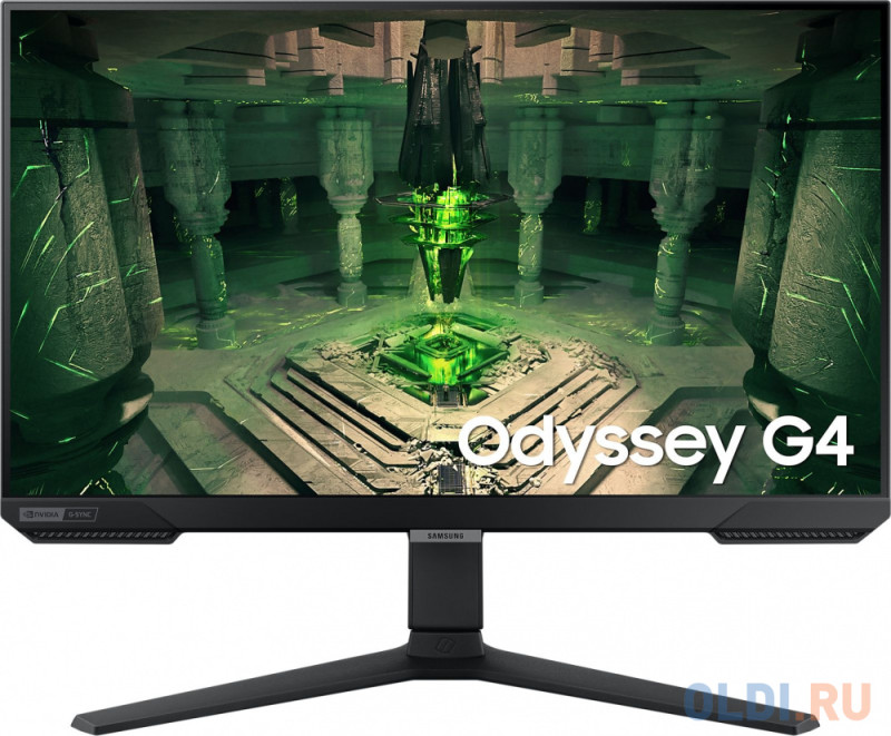 Монитор Samsung 27" Odyssey G4 S27BG400EI черный IPS LED 16:9 HDMI полуматовая HAS Piv 400cd 178гр/178гр 1920x1080 FreeSync Premium DP FHD 5.3кг