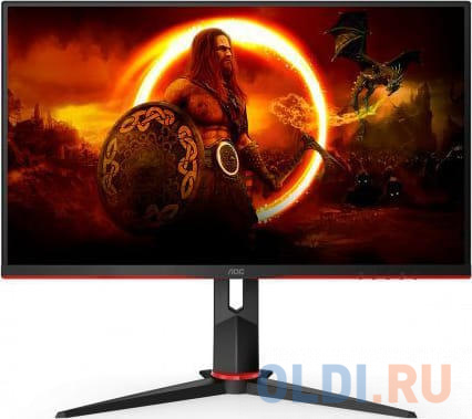 МОНИТОР 27" AOC Q27G2S Black-Red с поворотом экрана (IPS, 2560x1440, 165Hz, 1 ms, 178°/178°, 350 cd/m, 80M:1, +2xHDMI