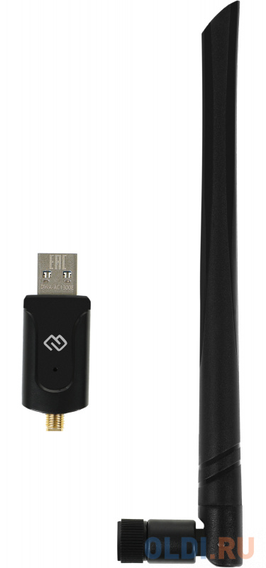 Сетевой адаптер Wi-Fi Digma DWA-AC1300E AC1300 USB 3.0 (ант.внеш.съем) 1ант. (упак.:1шт)