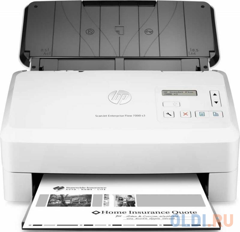 Сканер HP ScanJet Enterprise Flow 7000 s3 <L2757A> А4, ADF, дуплекс, 75 стр/мин, 600dpi, 48bit, USB 2.0, USB 3.0