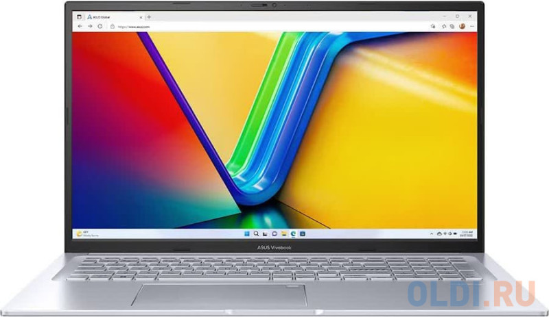 ASUS Vivobook 17X M3704YA-AU159 [90NB1191-M008F0] Cool Silver 17.3" {FHD Ryzen 5 7430U(2.3Ghz)/16384Mb/1024PCISSDGb/noDVD/Int:AMD Radeon//DOS}