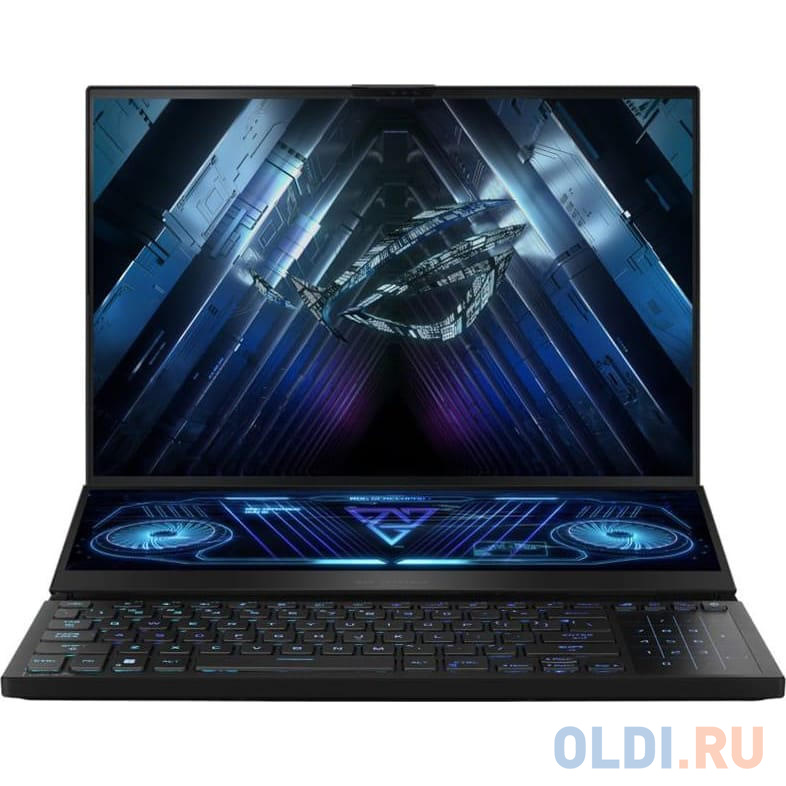 Ноутбук/ ASUS ROG Zephyrus Duo 16 GX650PY-NM083W 16"(2560x1600 miniLED (матовый, 240Hz, 3ms) )/AMD Ryzen 9 7945HX(2.5Ghz)/32768Mb/2TbPCISSDGb/noD