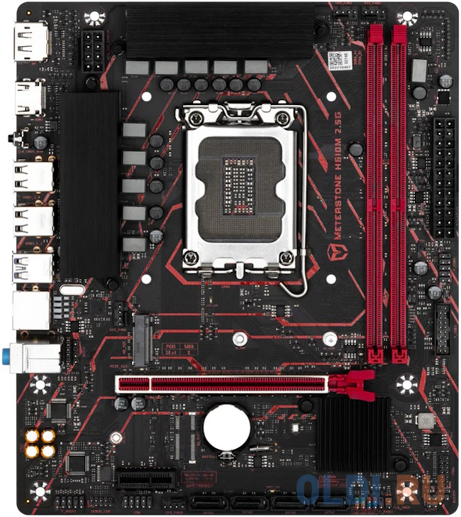 Материнская плата MB Maxsun <MS-Meterstone H610M 2.5G> LGA1700 <H610> 1*PCIEx16, 1*PCIEx1, 1*M.2 , 3*SATA3, HDMI+DP, mATX, 2*DDR4