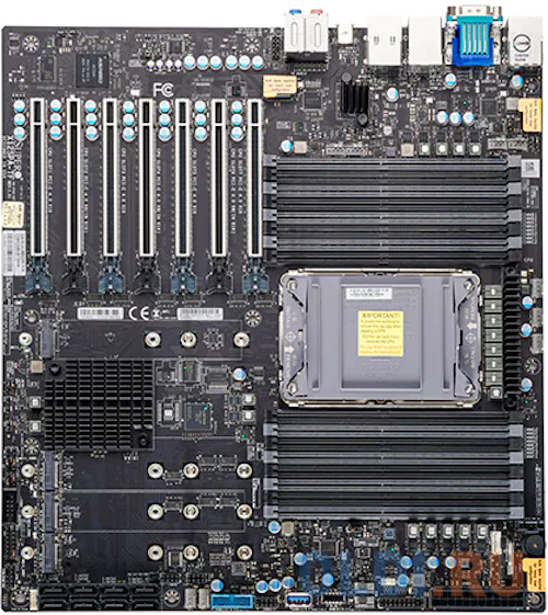 Материнская плата MBD-X12SPA-TF-B LGA4189, C621A, 16*DDR4(3200), 4*M.2, 7*PCIE, 10Glan, Glan, IPMI lan, USB Type-C, 4*USB 3.2, VGA, 2*COM