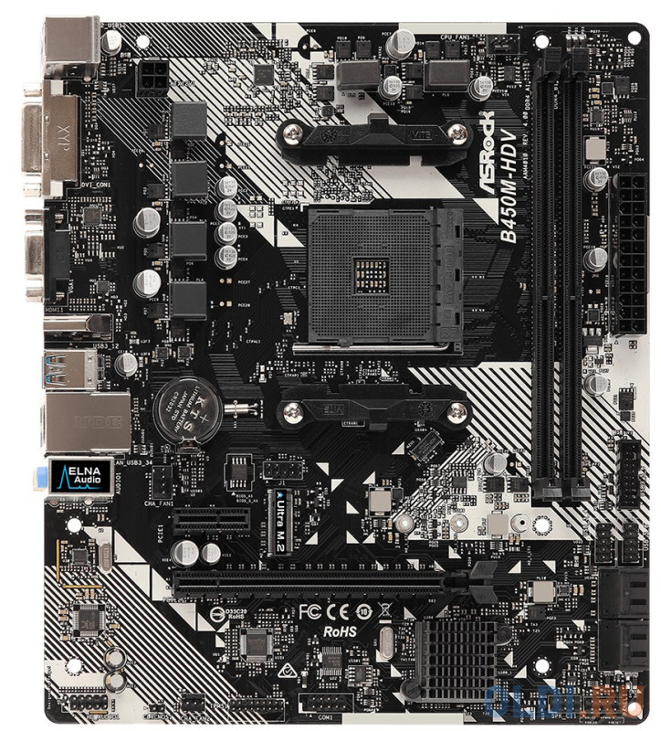 Материнская плата ASRock B450M-HDV R4.0