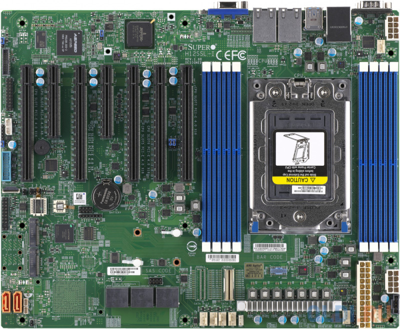 Материнская плата SuperMicro MBD-H12SSL-I-B Intelligent Platform Management Interface, Single AMD EPYC™ 7003/7002 Series Processor,2TB Registered ECC