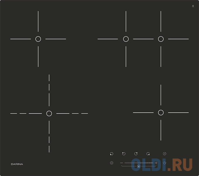 Варочная панель электрическая DARINA PL E329 B черный