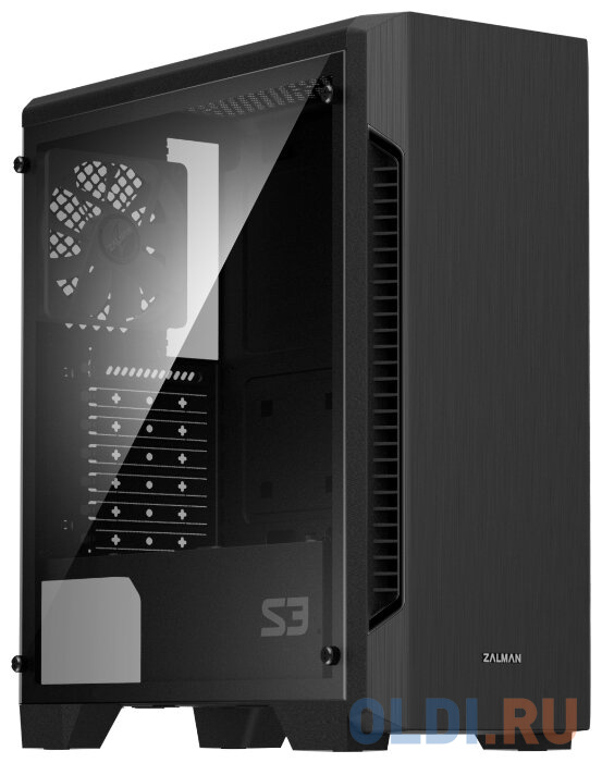 Корпус ATX Zalman S3 Без БП чёрный